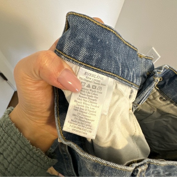 Everlane The Original Cheeky Crop Jeans Straight High Rise Size 25 Women’s - Picture 13 of 13